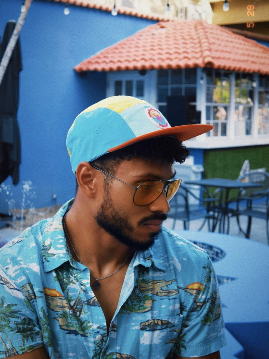 Puro Paradise, Puerto Rico, dry cap, clothing, water resistant, multicolor, hat, cap, 5-panel