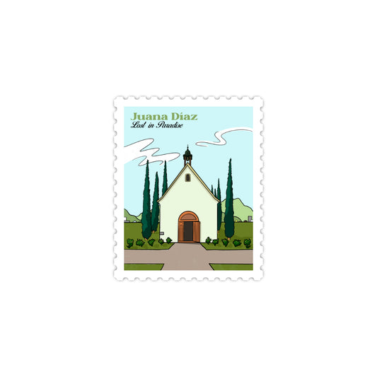 Puerto Rico, Puro Paradise, stickers, stamps, stamp book, book, cities, towns, collectibles, Juana Diaz, stamp, sticker