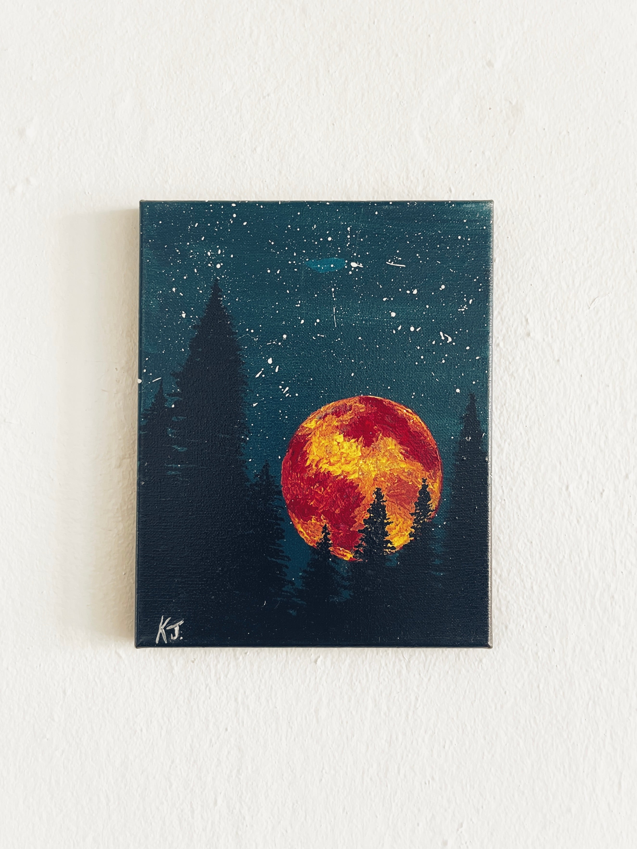 The Red Moon Painting