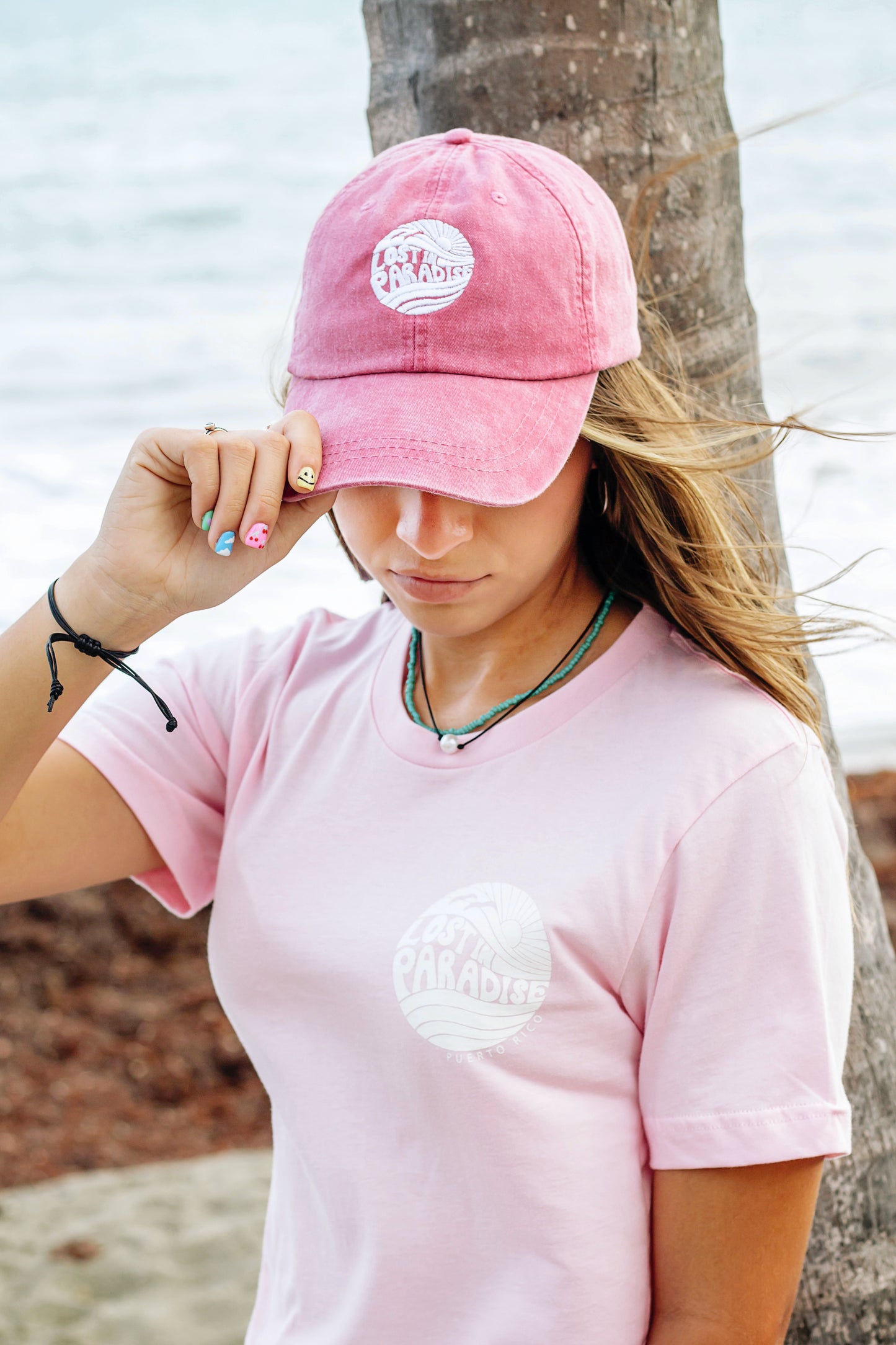 Lost in Paradise Pink Tee