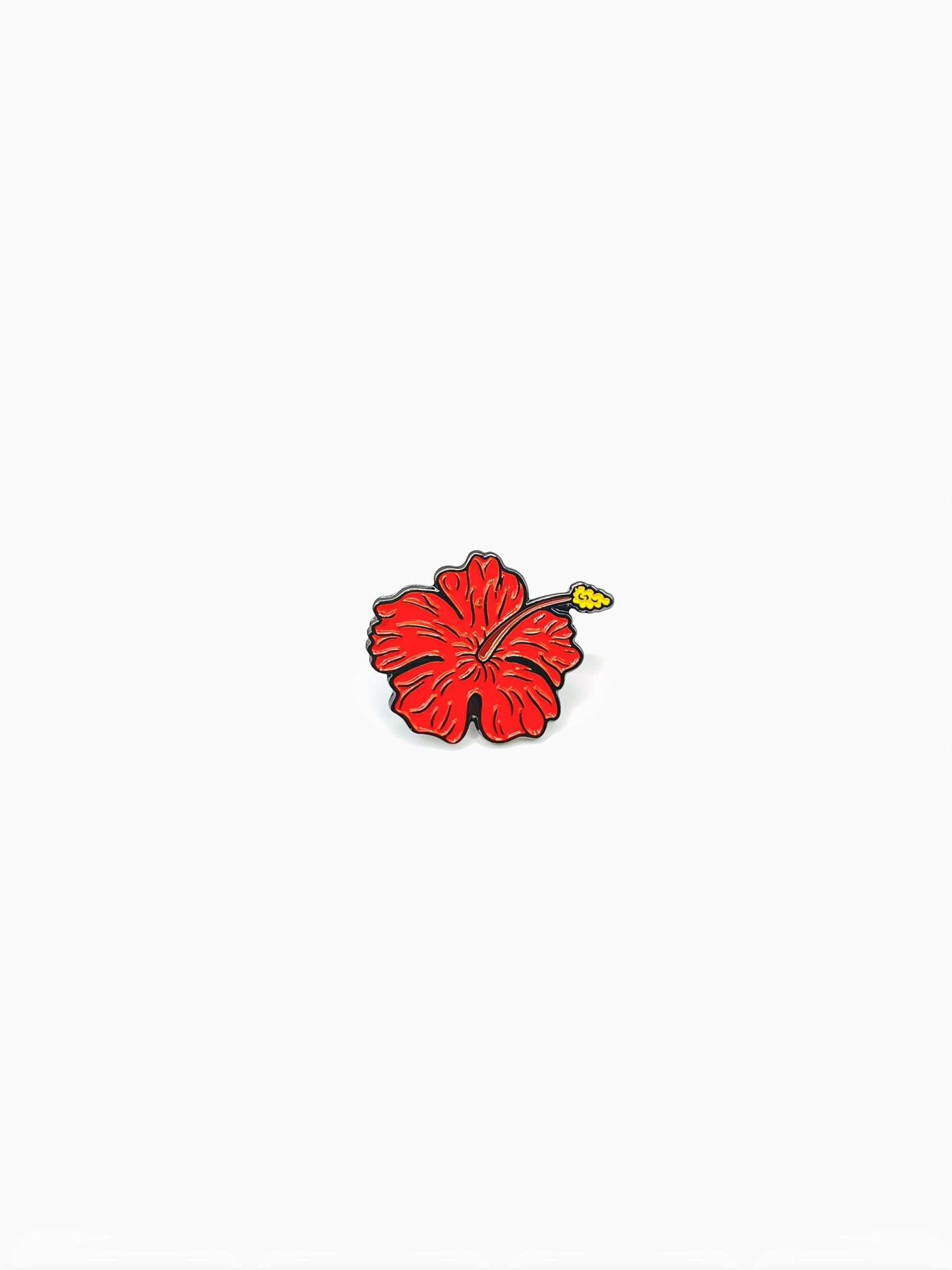 amapola, flor de maga, flor, flower, pin, lapel pin, metal pin, Puro paradise, Puerto Rico