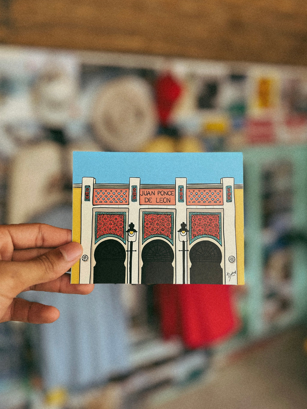 Plaza Juan Ponce de Leon Postcard