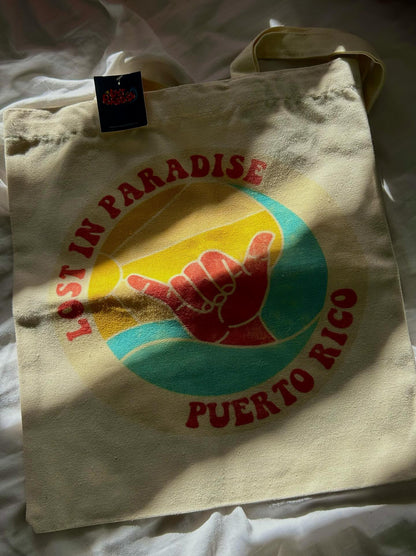 Lost in Paradise Vintage Tote Bag