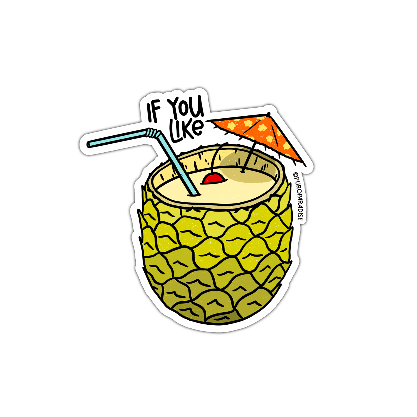 Piña Colada Sticker