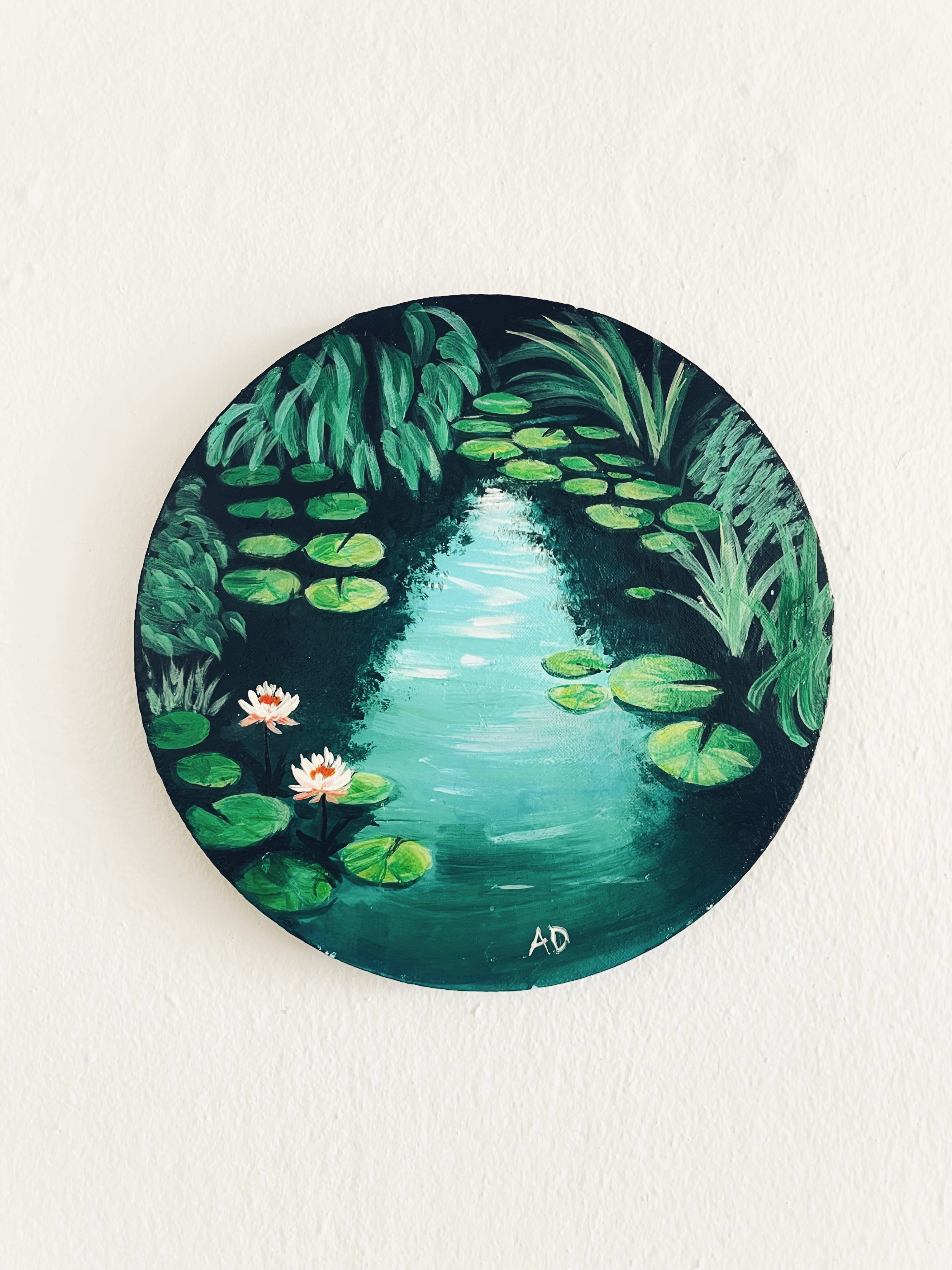Lily Pad Pond Painting
