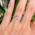 One Wave Silver Ring