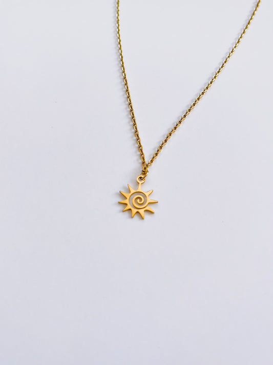 Sun Tattoo Necklace