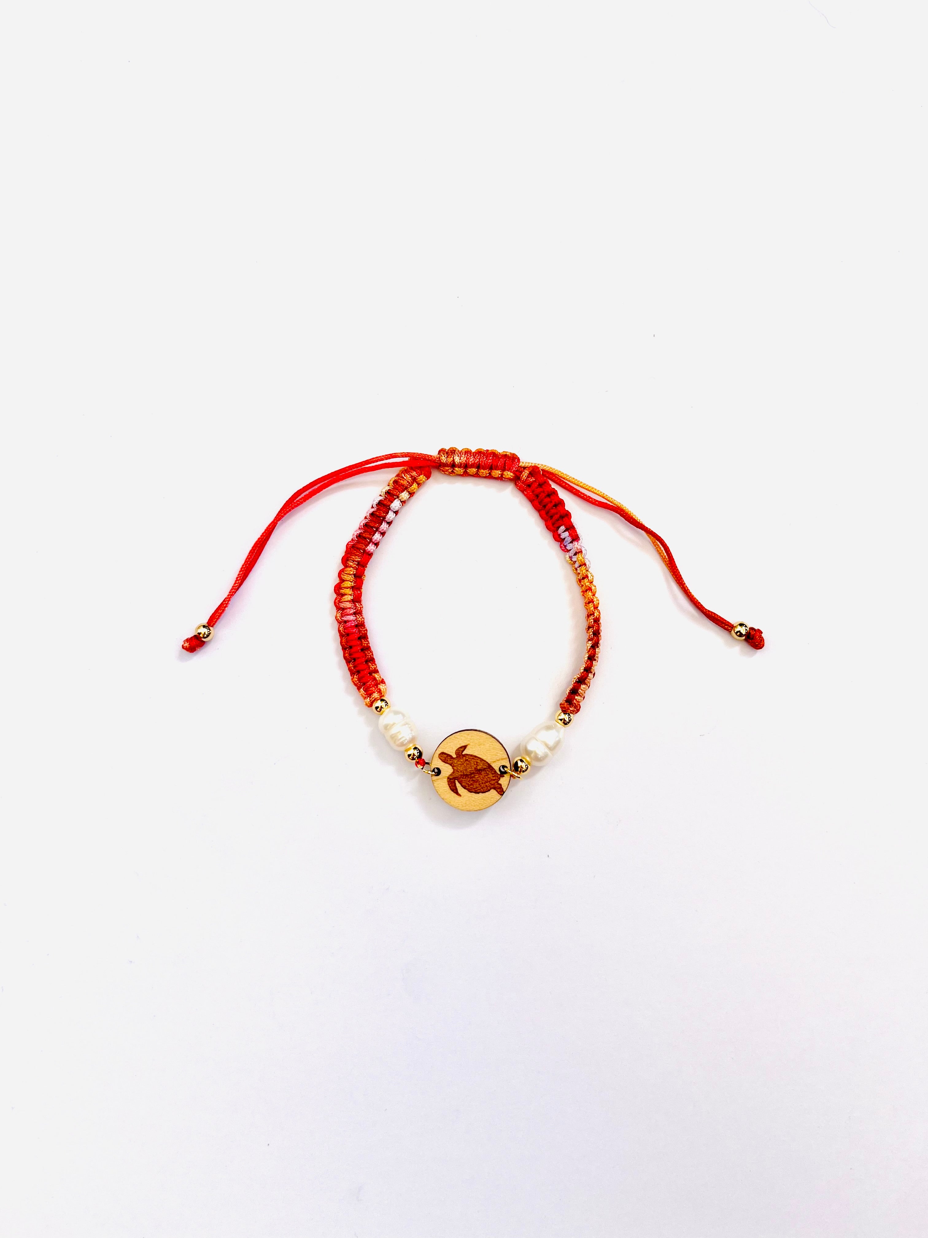 Puerto Rico, Puro Paradise, Bracelet, unisex, men’s, woman’s, sea charms, shell, adjustable, wood, pearl