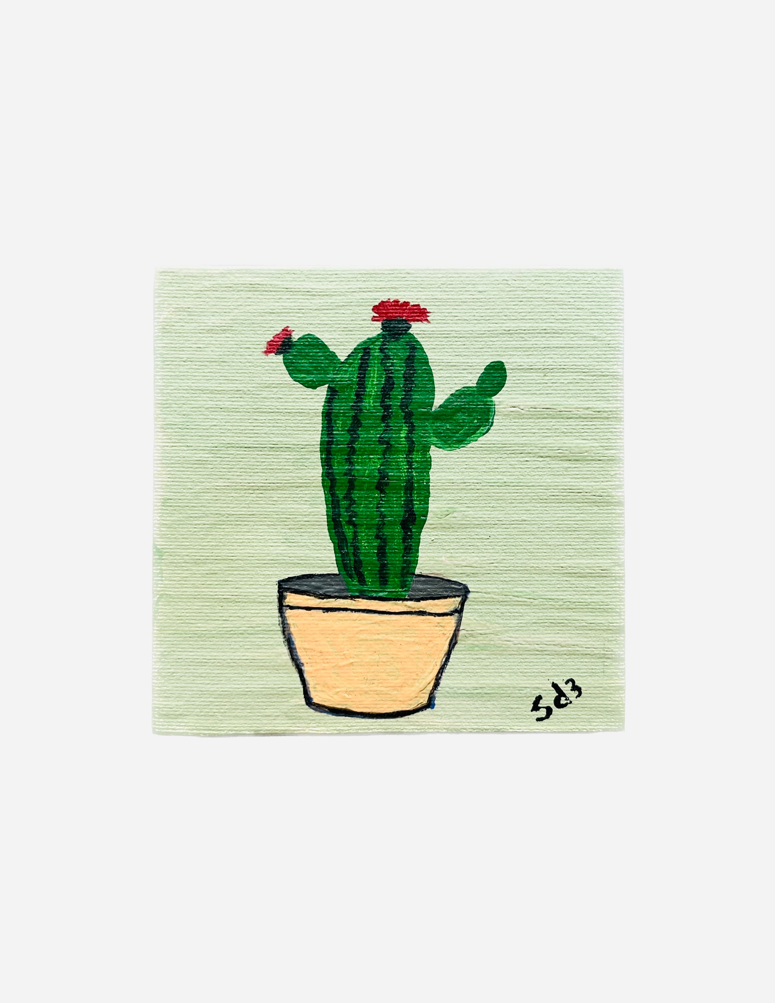 Cactus Pot Painting