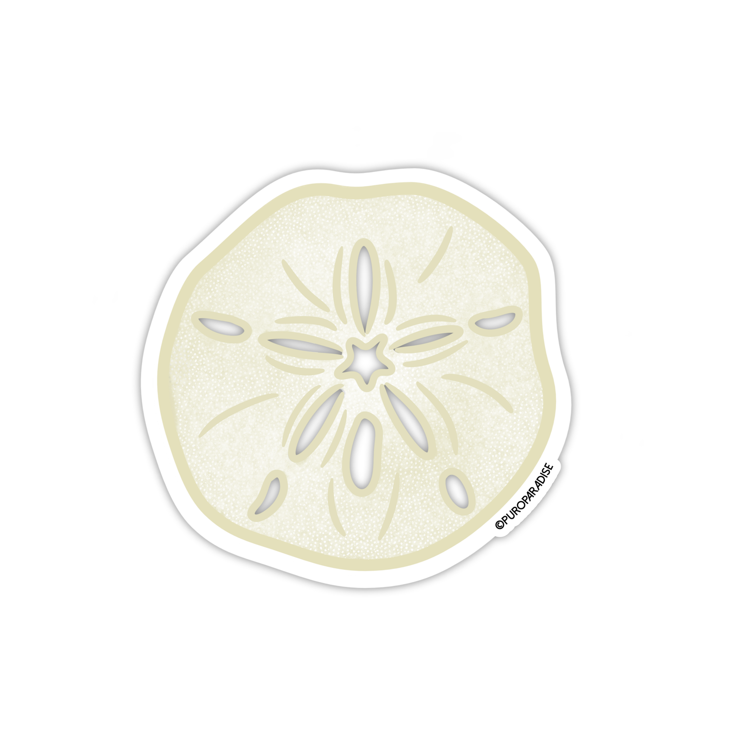 Sand Dollar Sticker