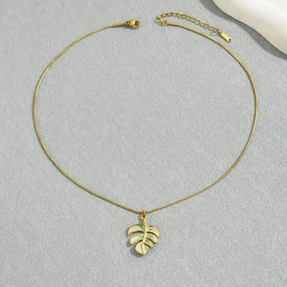 Monstera Necklace