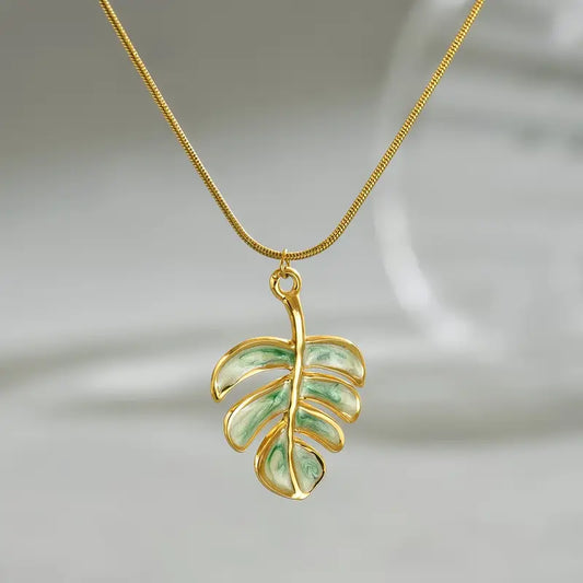Monstera Necklace