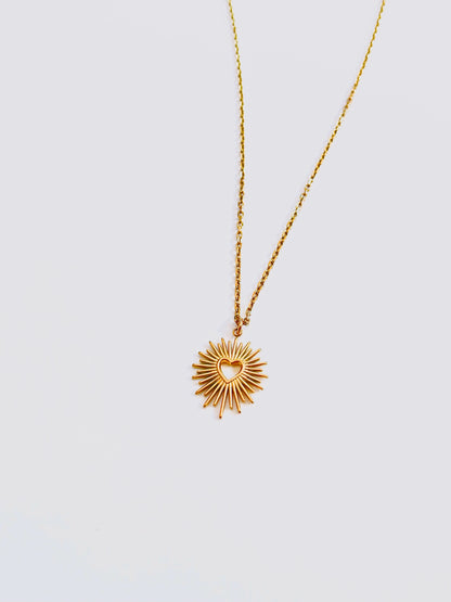 Sun Heart Necklace