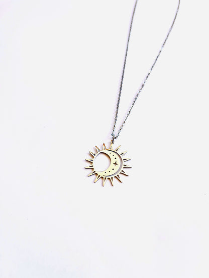 Moon and Sun Necklace