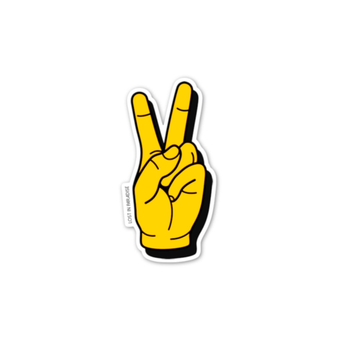 Puerto Rico, peace hand, peace, sticker, puro paradise, premium, waterproof, weatherproof,