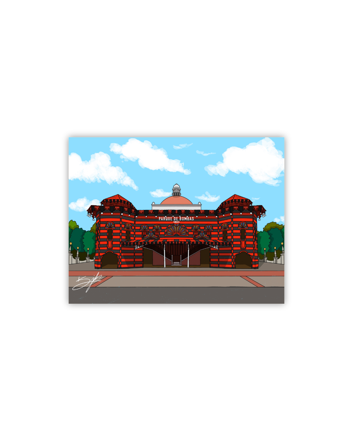 Parque de Bombas Postcard