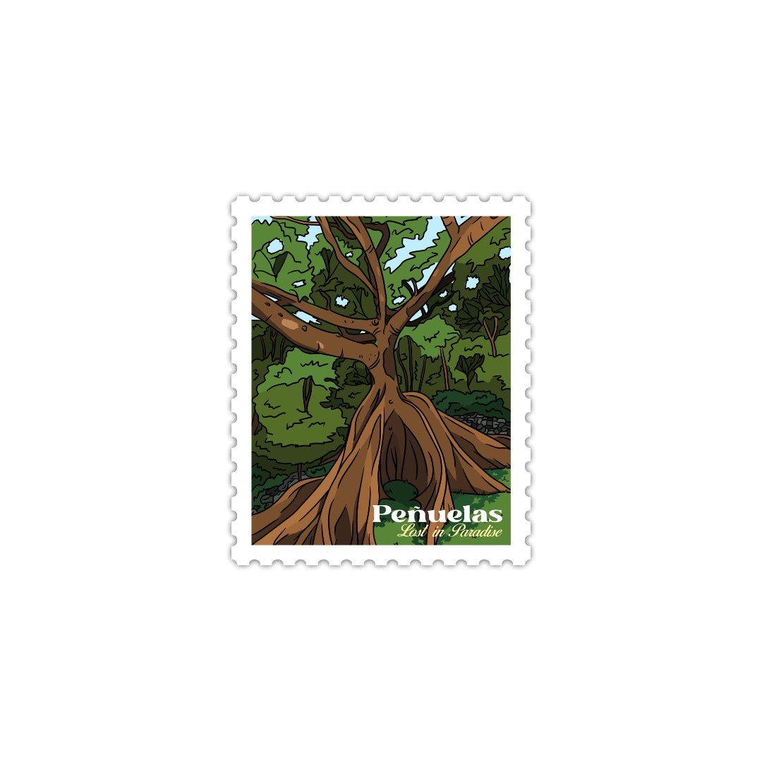 Puerto Rico, Puro Paradise, stickers, stamps, stamp book, book, cities, towns, collectibles, Peñuelas, stamp, sticker
