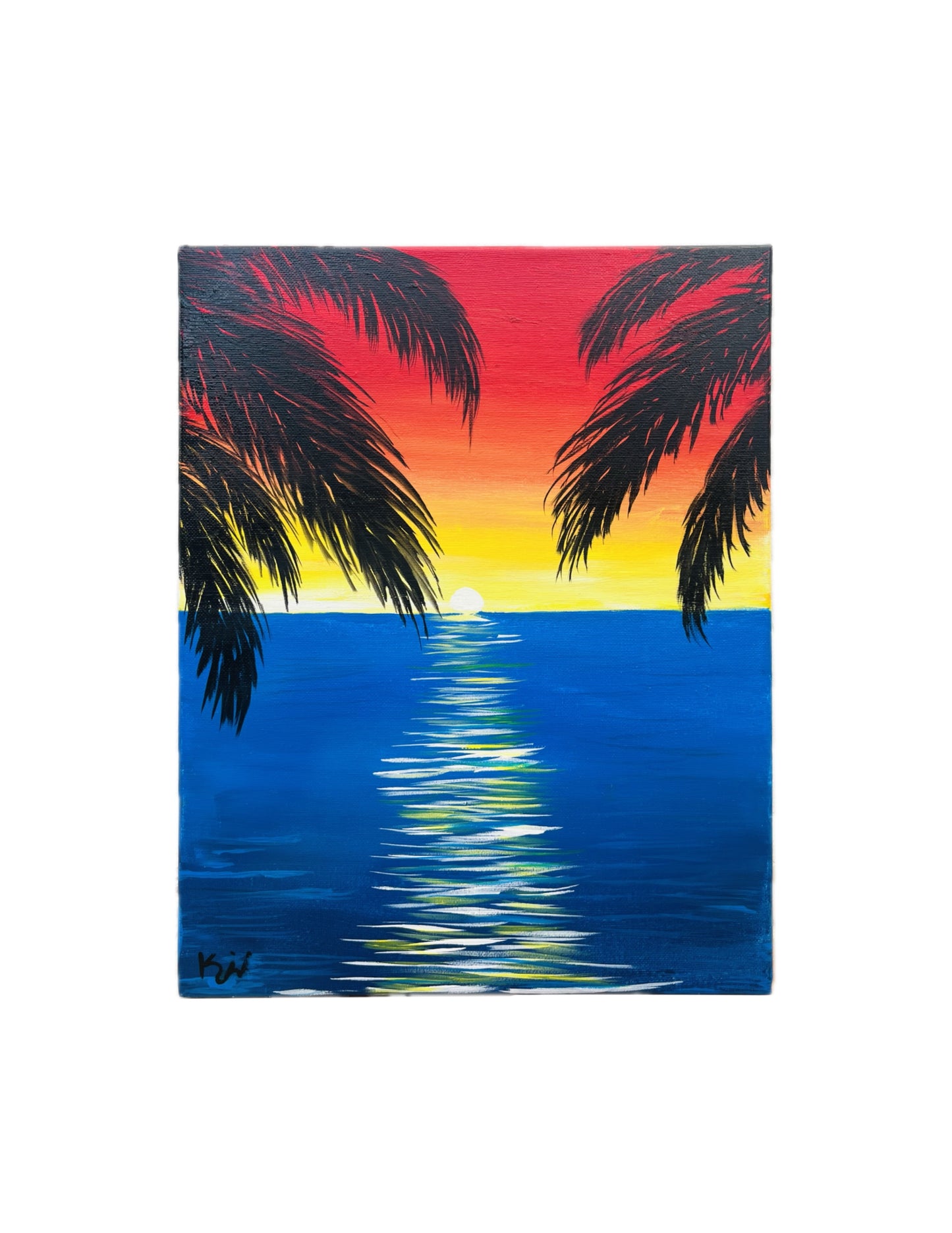 Sunset Ocean Painting