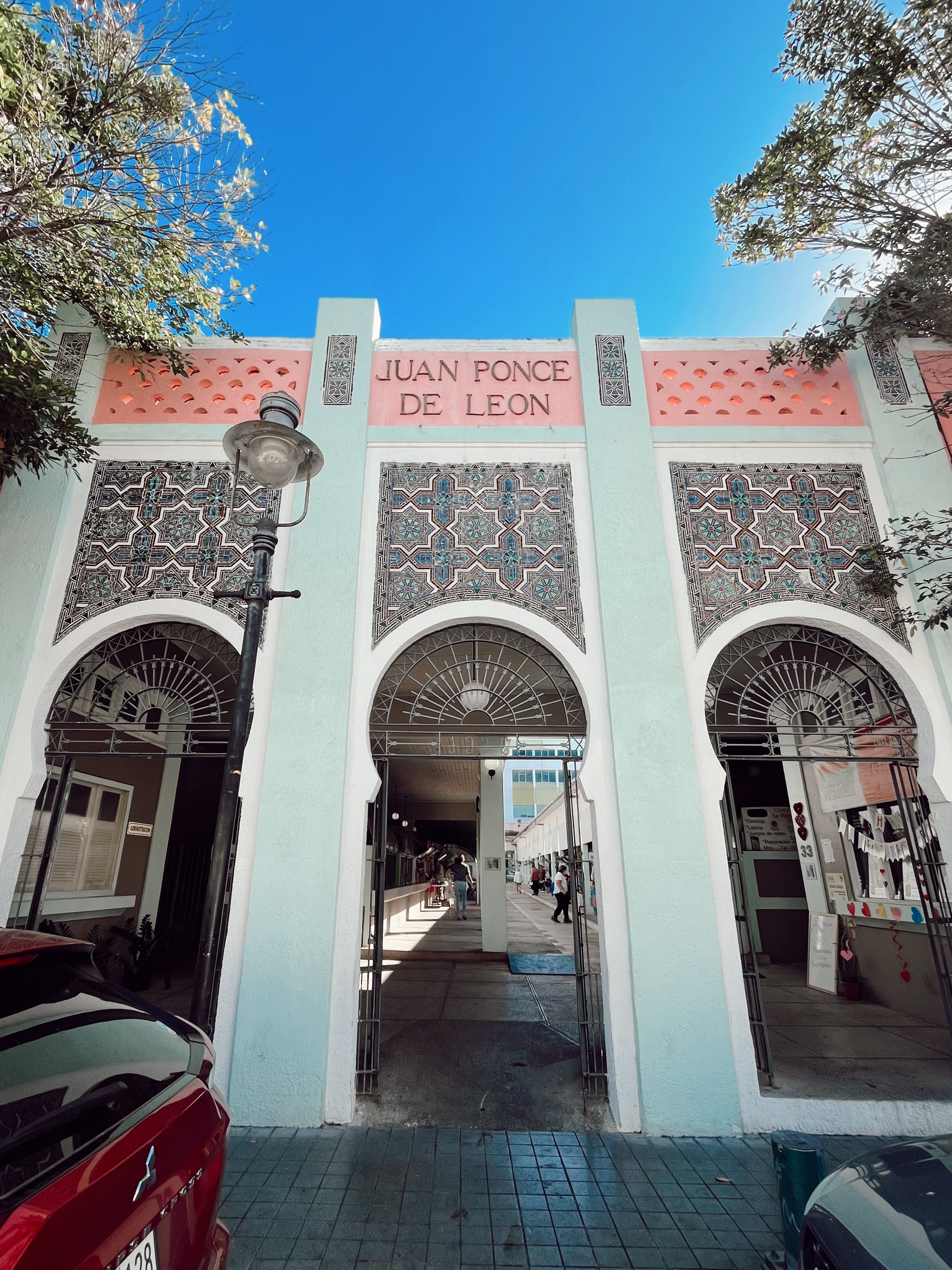 Historical Building Juan Ponce de Leon on a clear day