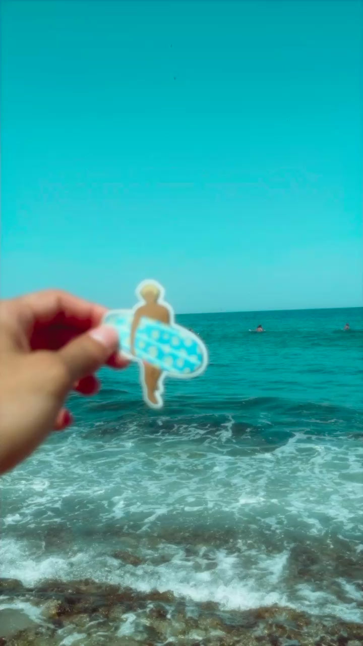 Summer, Sticker, Island, beach, Puerto Rico, surfer, dude, surf dude, puro paradise, premium, waterproof, weatherproof