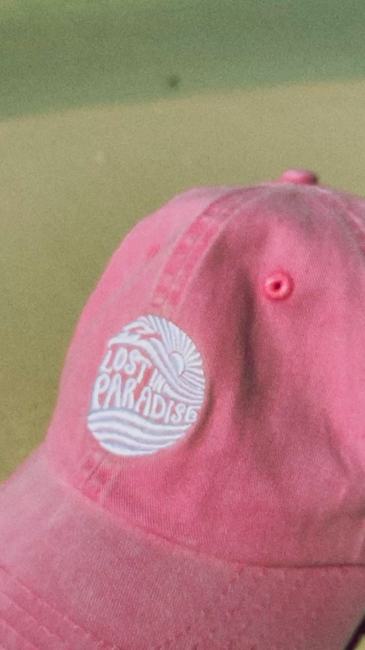 Lost in Paradise, Classic, Puro Paradise, Puerto Rico, dad hat, clothing, pink, hat