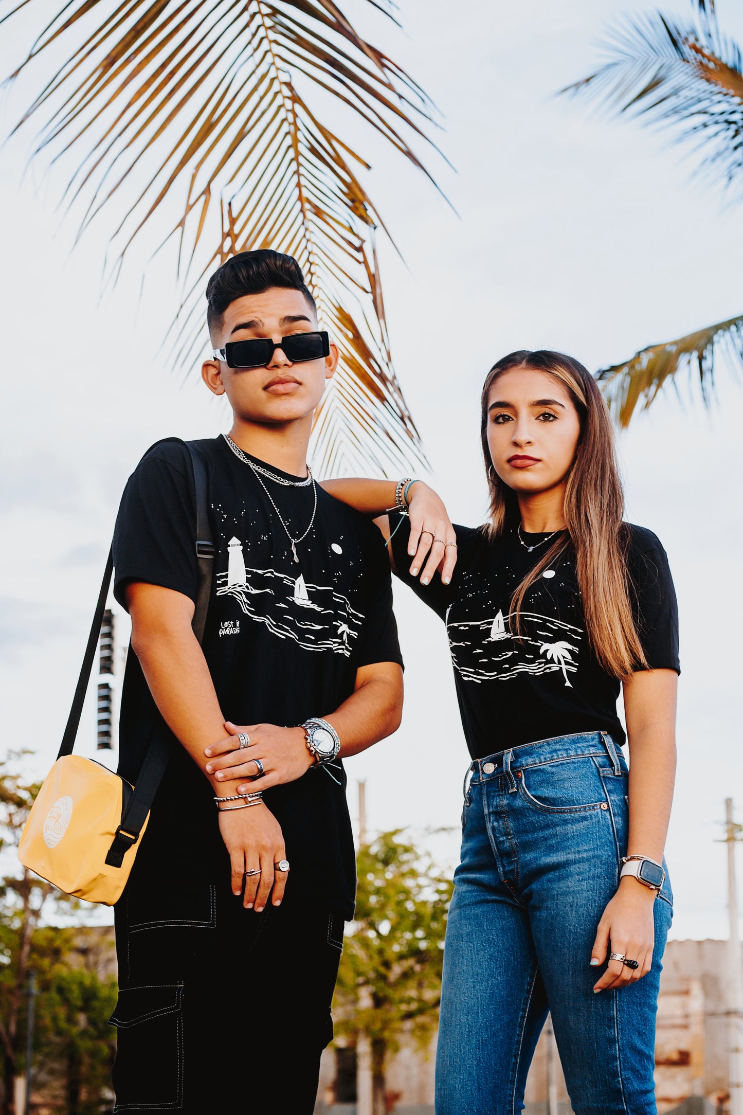 Noche Oscura Tee, Puro Paradise, Puerto Rico, camiseta, t-shirt, clothing, unisex, black, painting