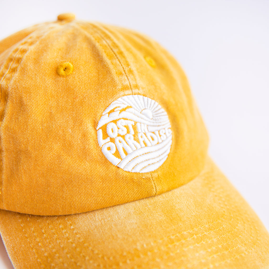 Lost in Paradise, Classic, Puro Paradise, Puerto Rico, dad hat, clothing, yellow, hat