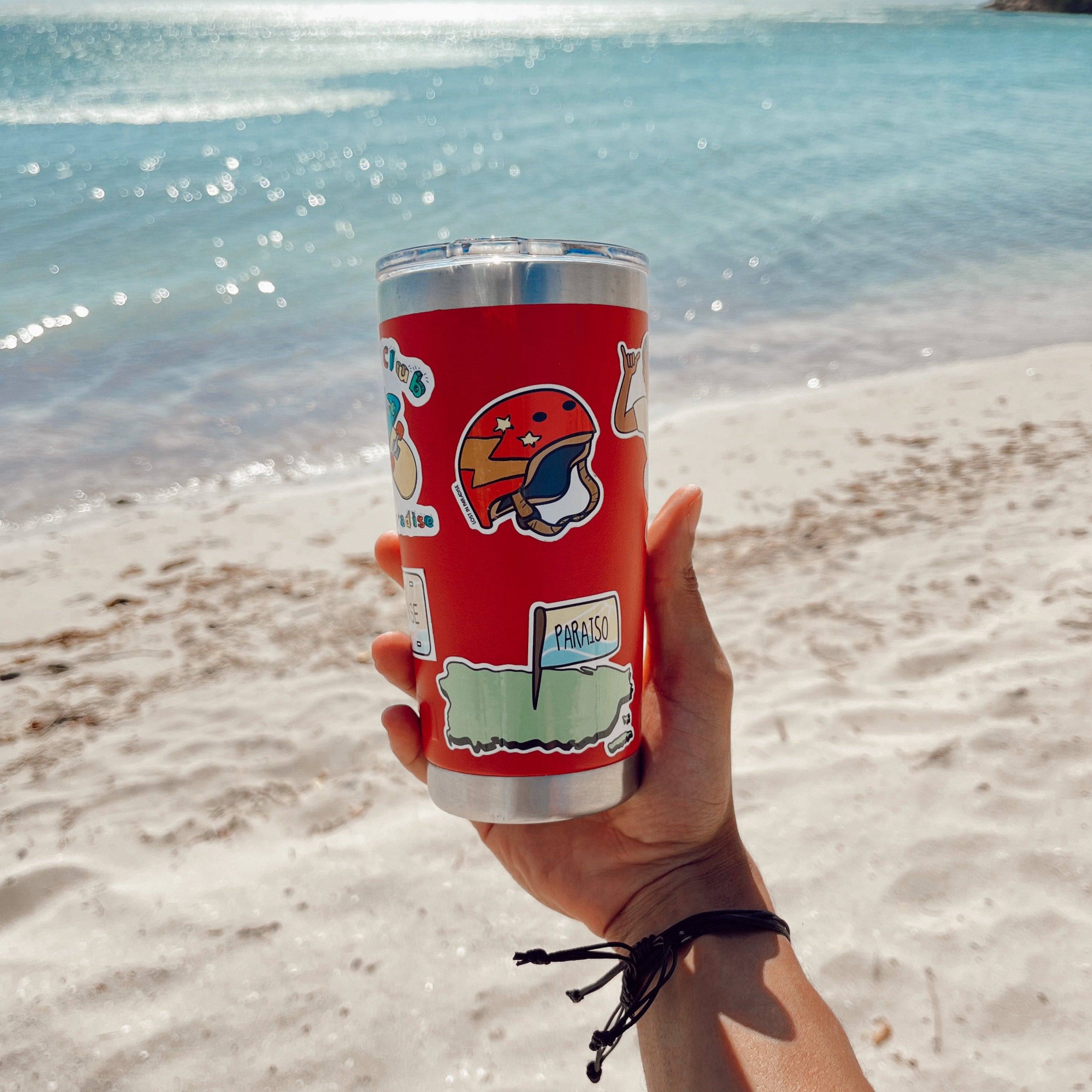 Puerto Rico, Puro Paradise, island, sticker, borinquen, isla, boricua, premium, waterproof, weatherproof 