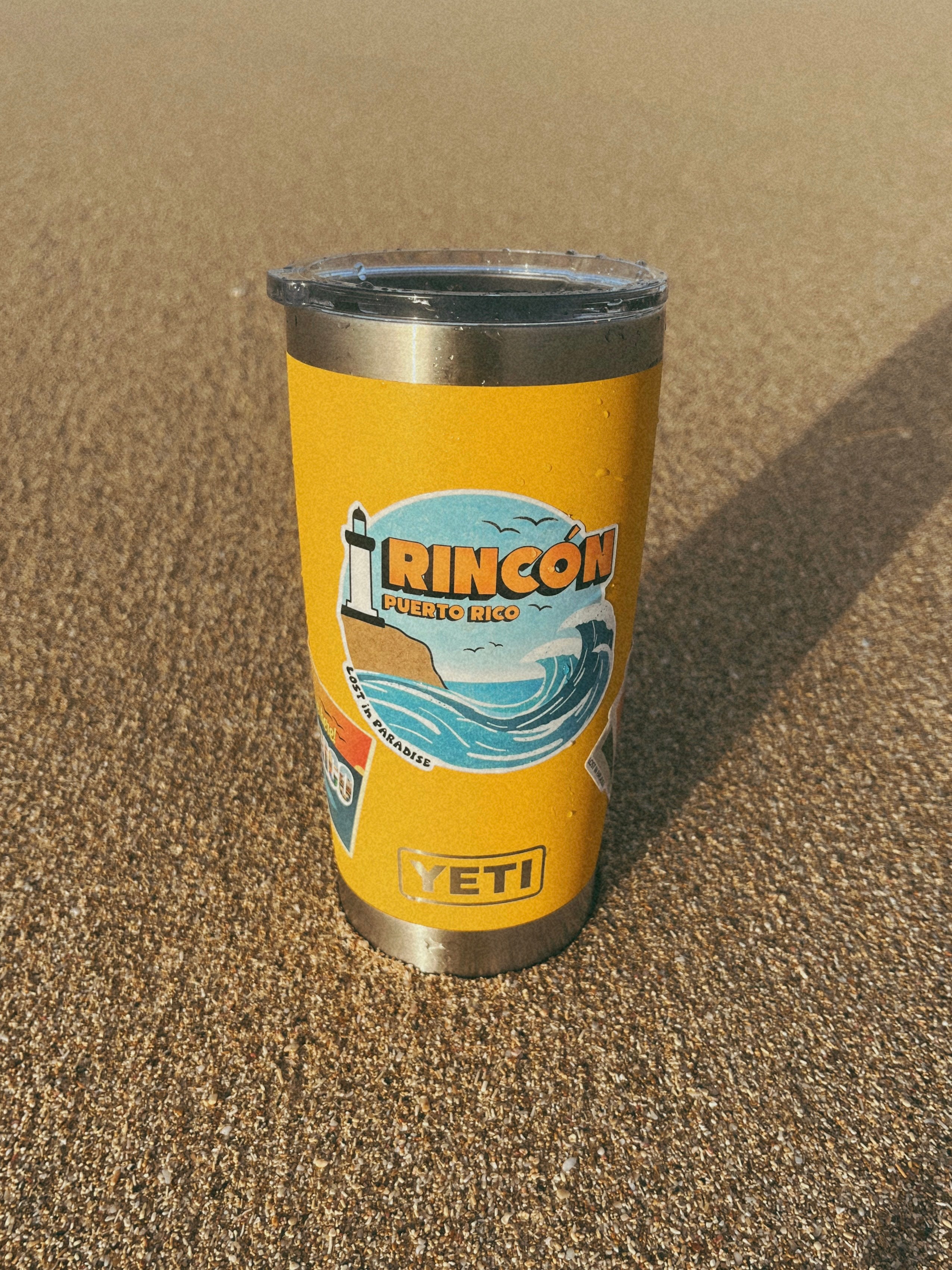 Sticker, puerto rico, rincon, faro, lighthouse, puro paradise, Puerto premium, waterproof, weatherproof, yeti