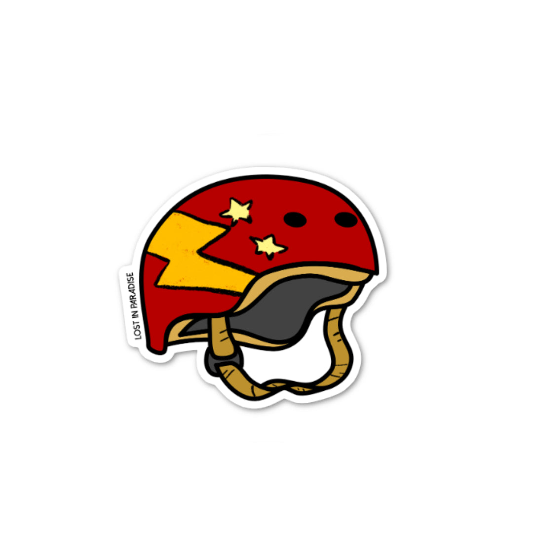 Boy Helmet Sticker