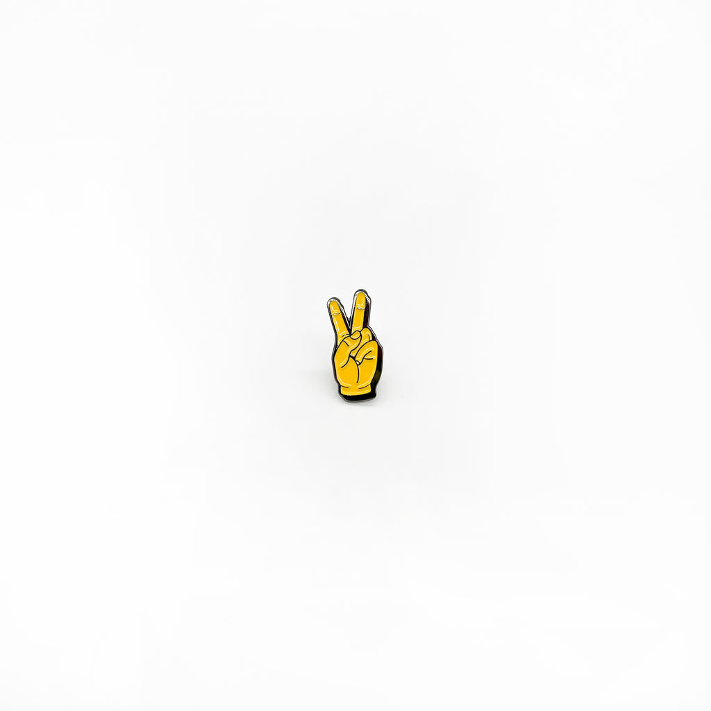 Peace, peace hand, hand, pin, lapel pin, metal pin, Puro paradise, Puerto Rico