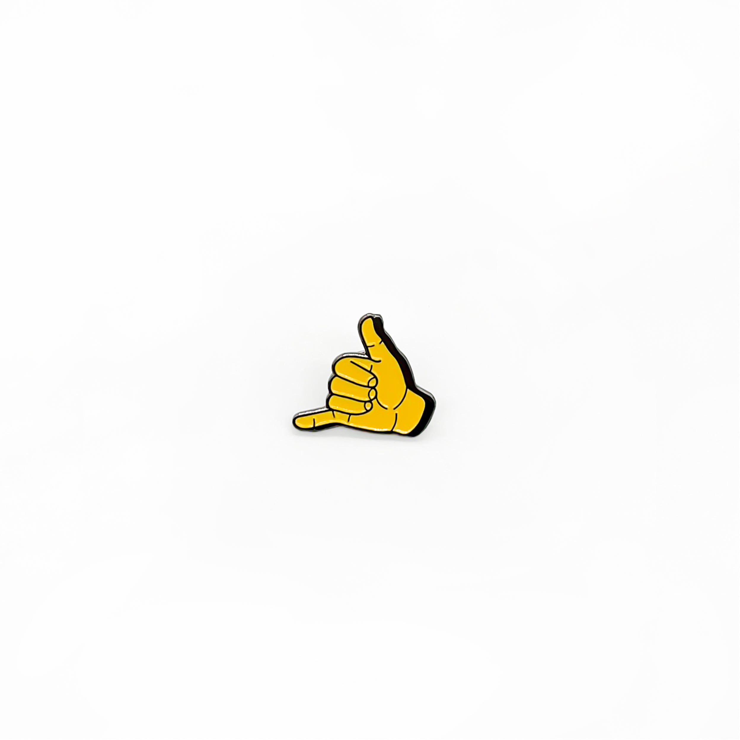 Puerto Rico, Puro Paradise, lapel pin, metal pin, pin, shaka hand, hang loose