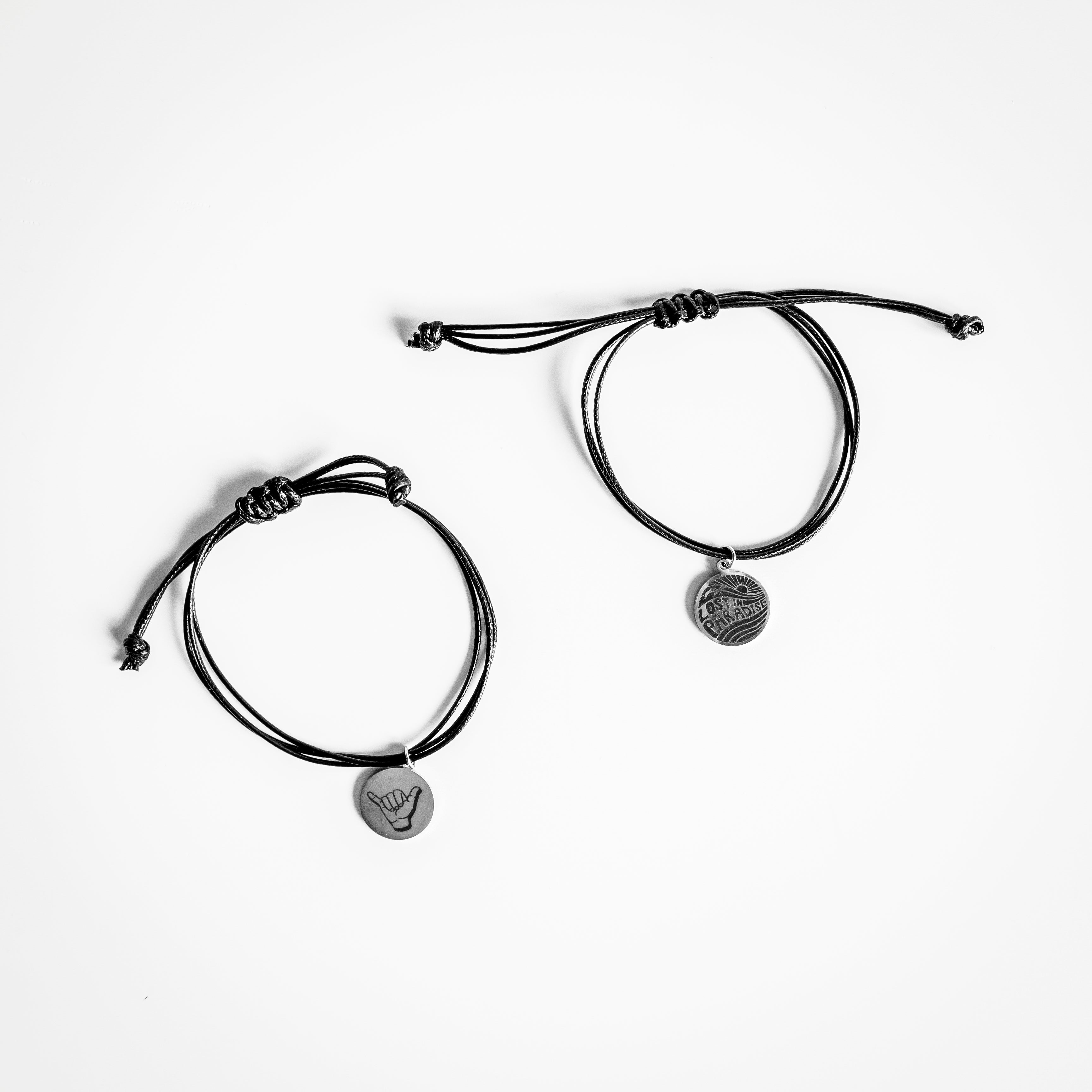 Puerto Rico, Puro Paradise, Bracelet, lost in paradise, stainless steel charm, unisex, Shaka hand 