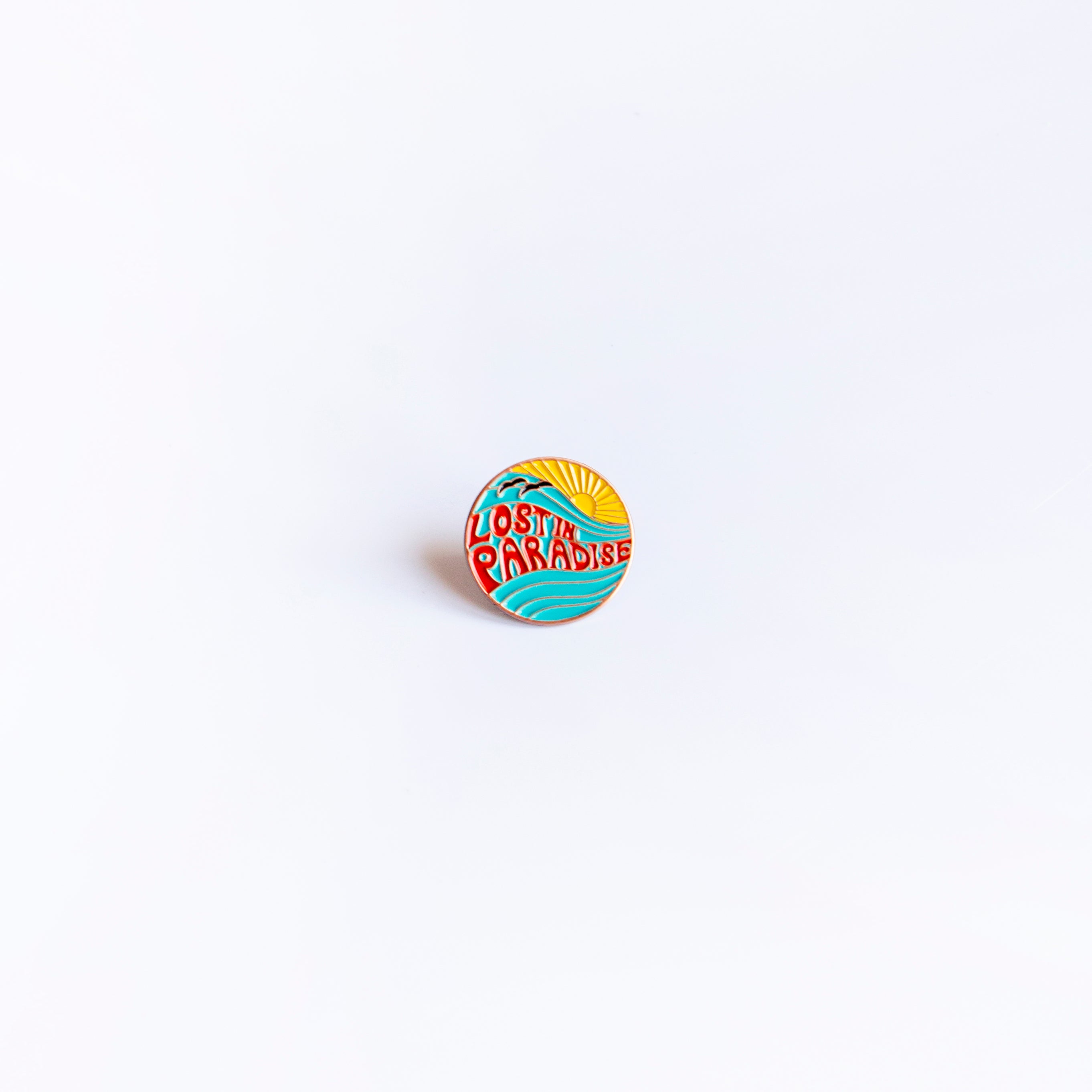 Puerto Rico, Lost In Paradise, Puro Paradise, lapel pin, metal pin, pin,