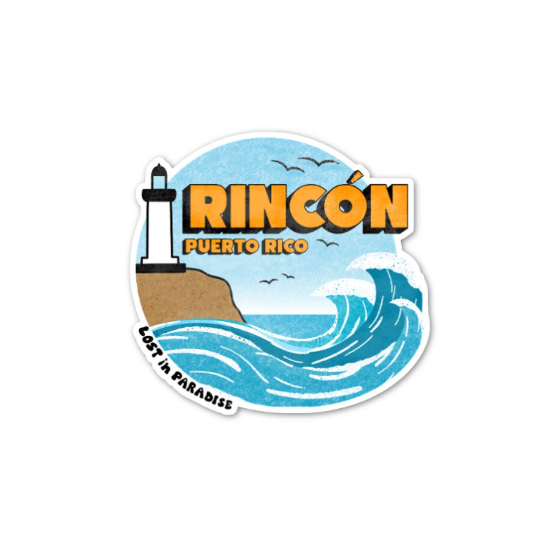 Sticker, puerto rico, rincon, faro, lighthouse, puro paradise, Puerto premium, waterproof, weatherproof 