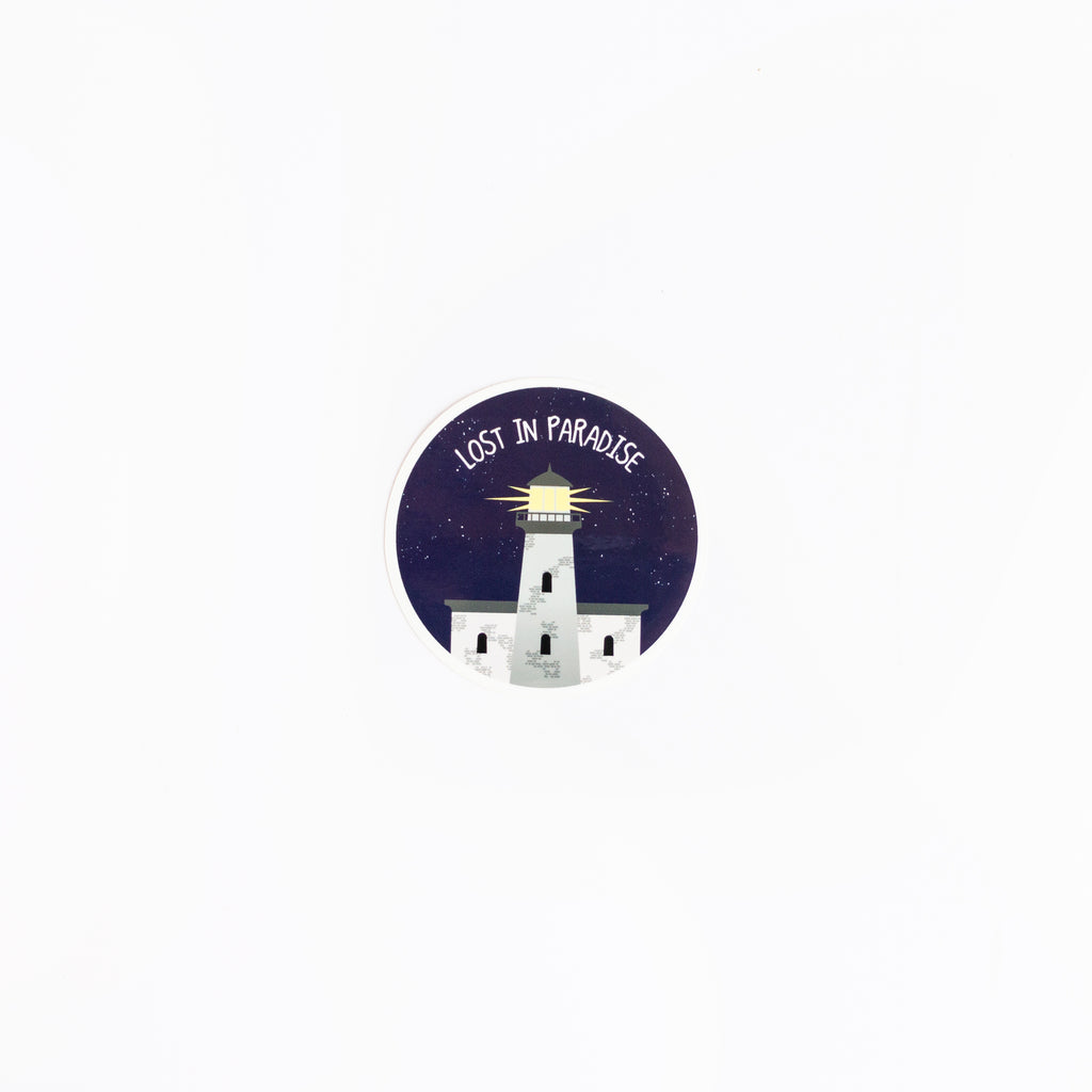 Puerto Rico, lighthouse, faro, sticker,, puro paradise, premium, waterproof, weatherproof,