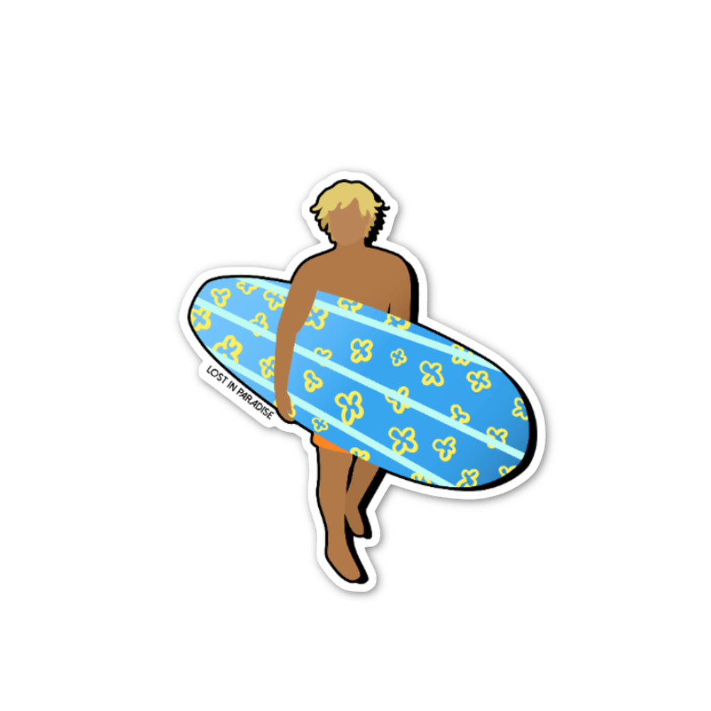 Summer, Sticker, Island, beach, Puerto Rico, surfer, dude, surf dude, puro paradise, premium, waterproof, weatherproof,