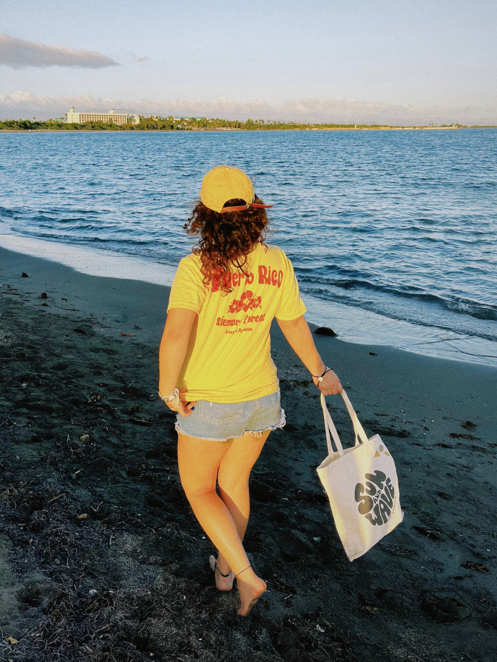 Puerto Rico, Puro Paradise, tote bags, bags, bag, totes, tote, Sun and Wave, canvas bag, flor de maga, sun, wave 