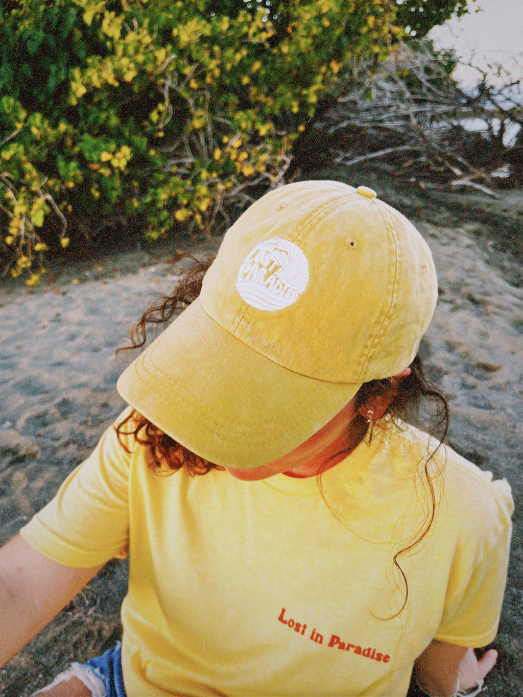 Lost in Paradise, Classic, Puro Paradise, Puerto Rico, dad hat, clothing, yellow, hat