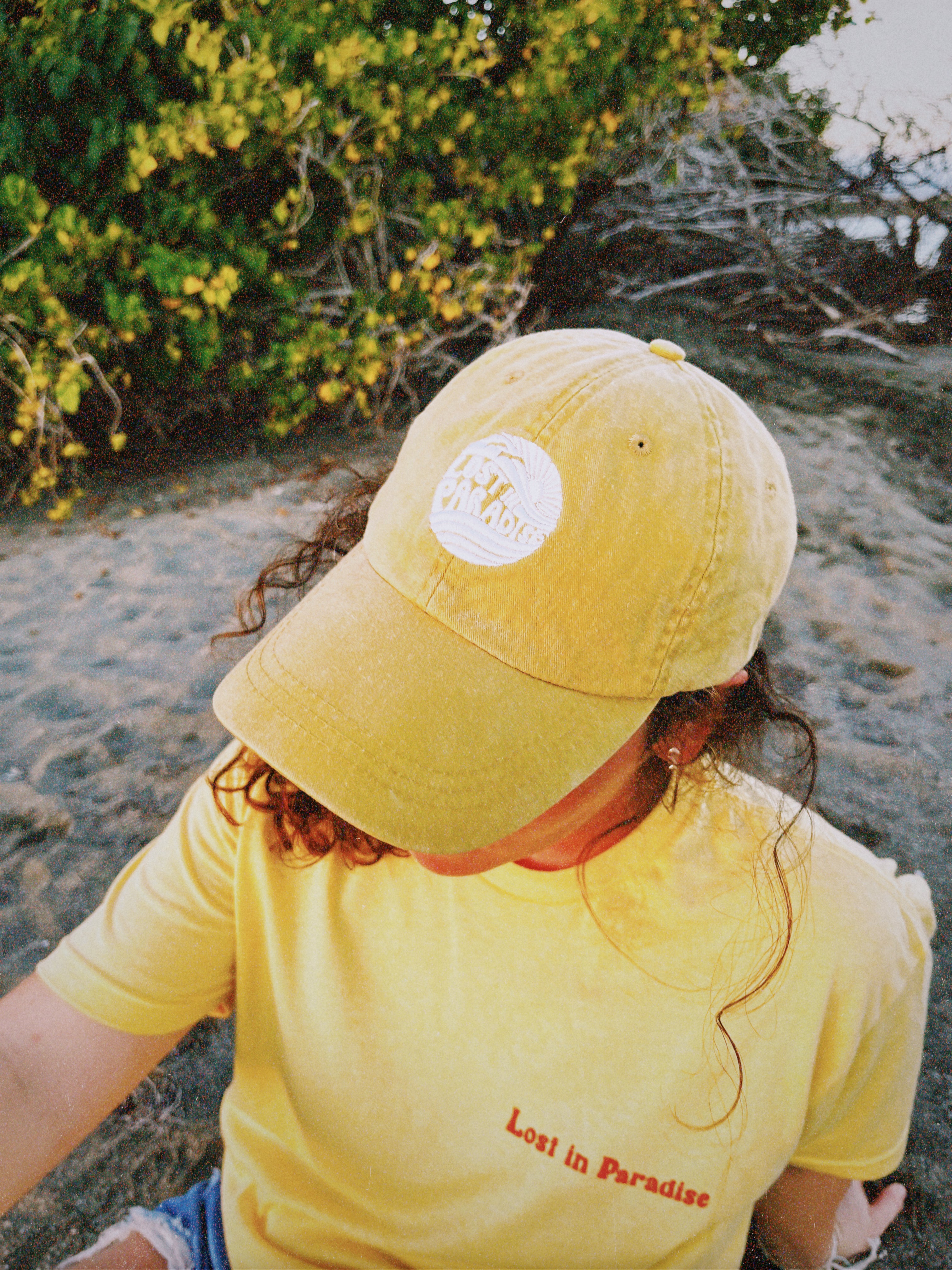 Lost in Paradise, Classic, Puro Paradise, Puerto Rico, dad hat, clothing, yellow, hat