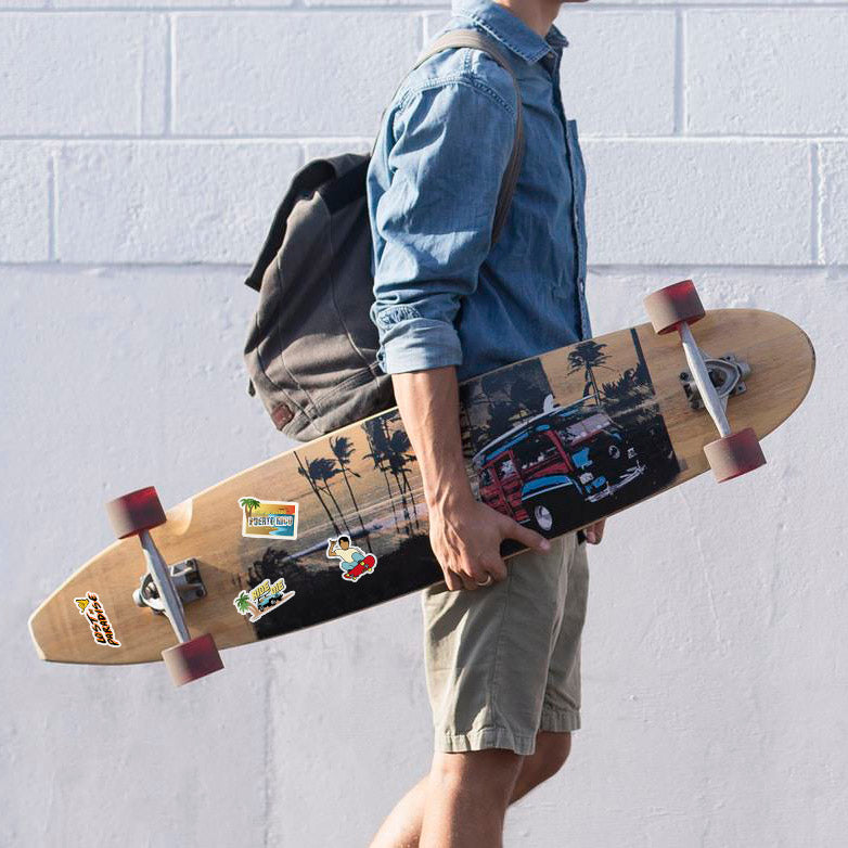 Puerto Rico, sticker, lost in paradise, puro paradise, premium, waterproof, weatherproof, Shaka hand, Shaka, hang loose